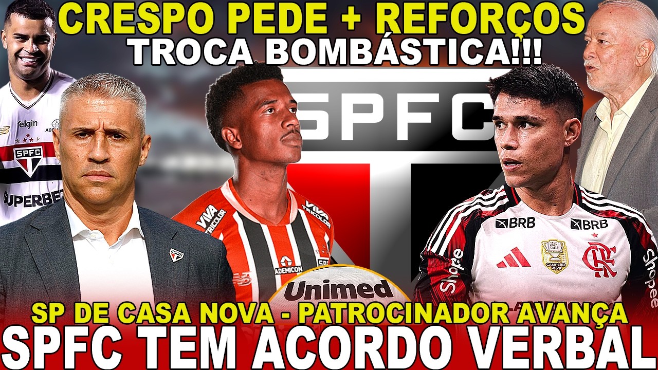 AGIU RÁPIDO!!! SPFC TEM ACORDO VERBAL! ASSINA ATÉ 2030 | LUIZ ARAÚJO POR M.A | NOVA CASA | VOTAÇÃO