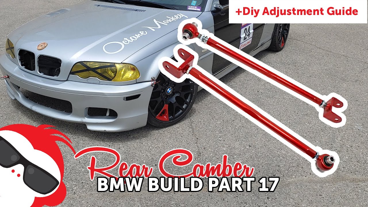 How To Install Adjustable Rear Camber Arms Bmw E46 + (DIY alignment Guide)