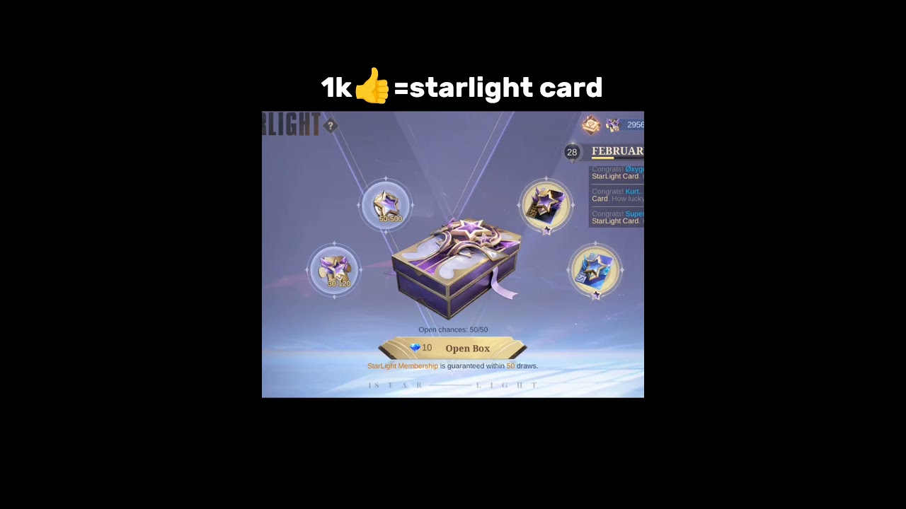 mlbb starlight card giveaway #mlbb #mlbbstarlight #giveaway #mobilelegends