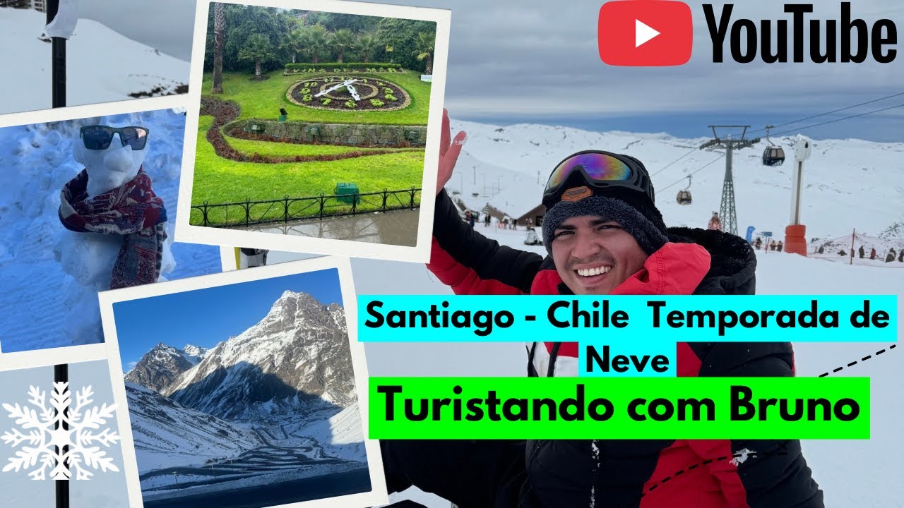 Santiago do Chile - Temporada de Inverno , roteiro de 6 dias ❄️⛄️
