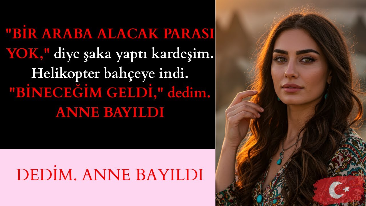 Ailem akşam yemeğinde bana başarısız dedi — helikopterimi görene kadar