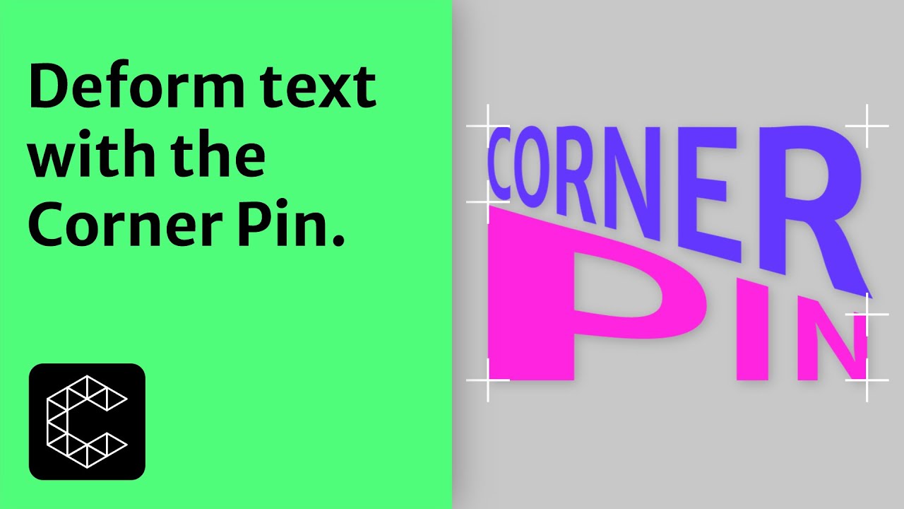 Tips & Tricks | Deform Text using the Corner Pin in Cavalry.