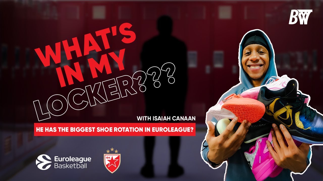He has the biggest shoe rotation in Euroleague??? What's in my locker? | ft. Isaiah Canaan - EP. 4