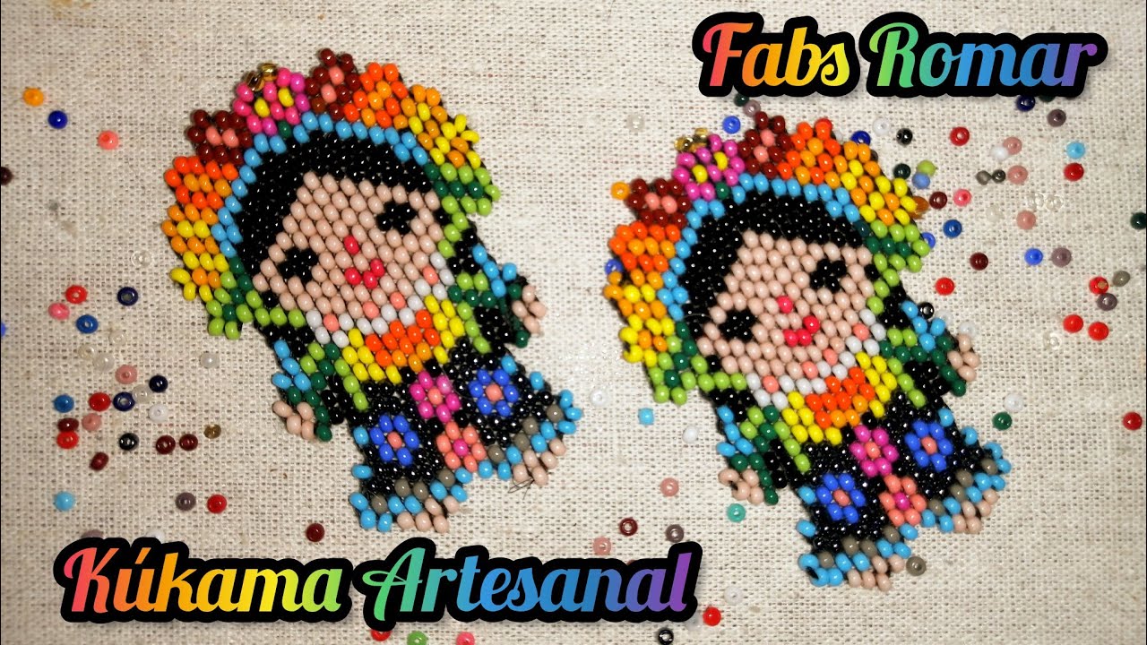 aretes de chaquira muñequitas ❤️❤️❤️