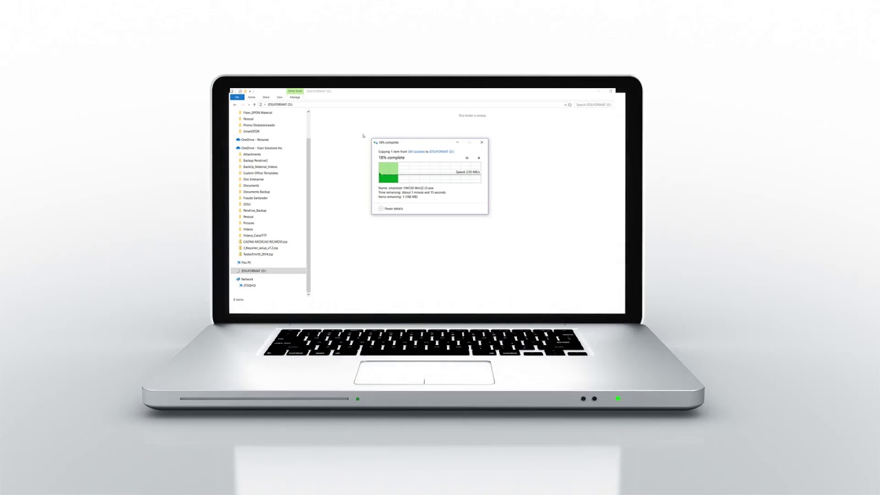 SmartOTDR - Como realizar o upgrade de Firmware do SmartOTDR via USB