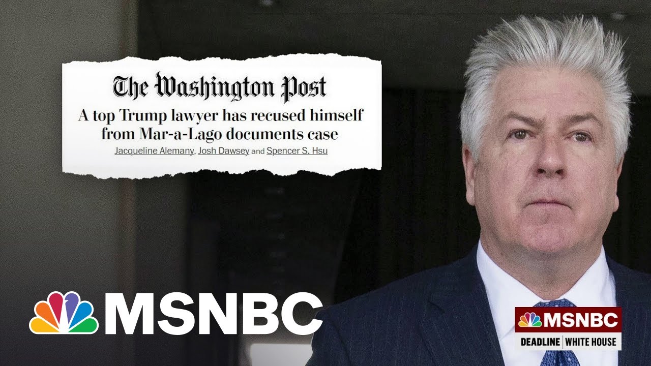 Trump lawyer Evan Corcoran reportedly recused from documents case