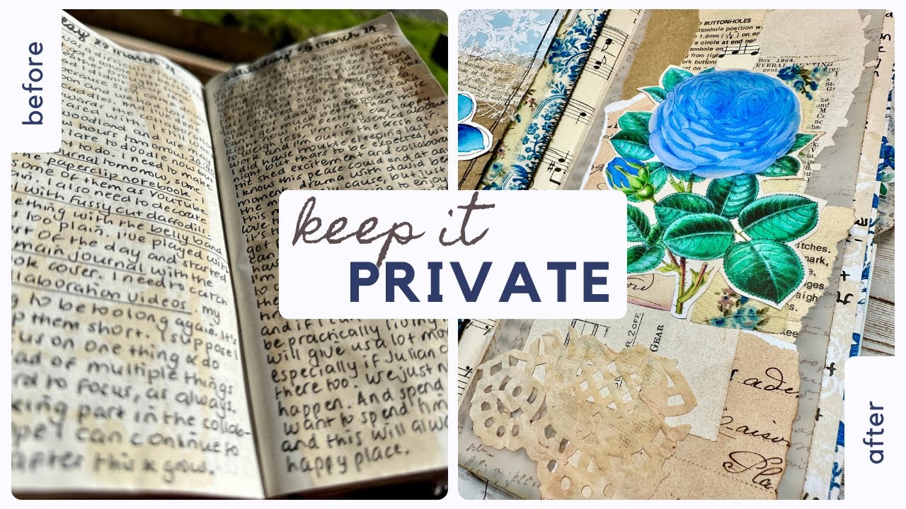 Journal With Me Episode 9 | Creative Ways to Conceal Your Journaling in Junk Journals