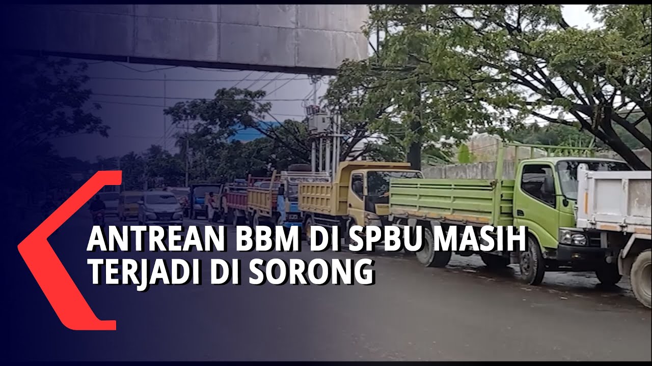 Antrean BBM Sepanjang 1 Km Masih Terjadi di SPBU Sorong
