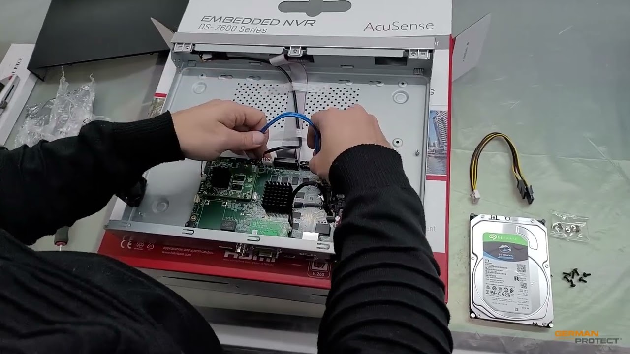 Wie montiere ich eine Festplatte- HDD in den NVR- Netzwerkvideorekorder? #videoüberwachung