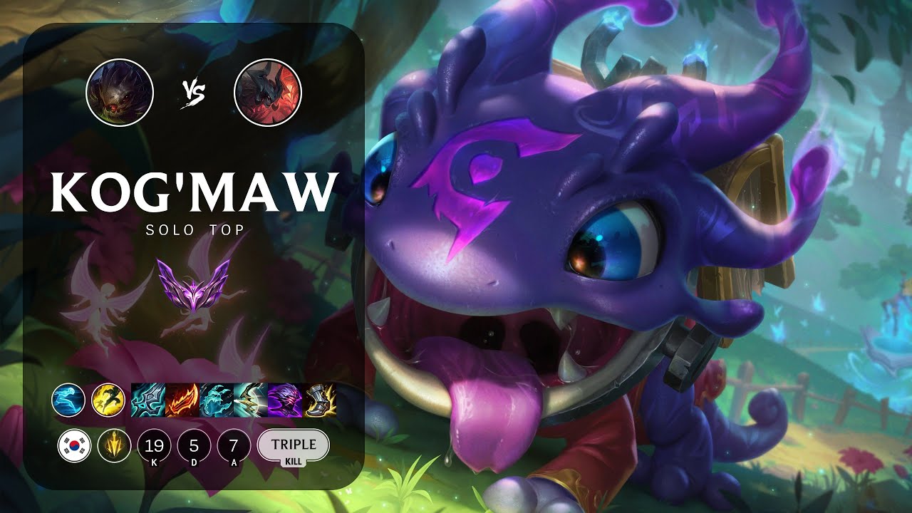 Kog'Maw Top vs Aatrox - KR Master Patch 14.6
