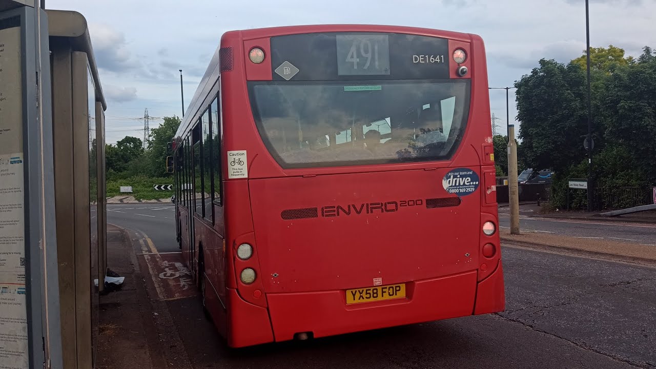 Withdrawn | Ride on Metroline DE1641 YX58FOP ADL Enviro200 on Bus Route 491