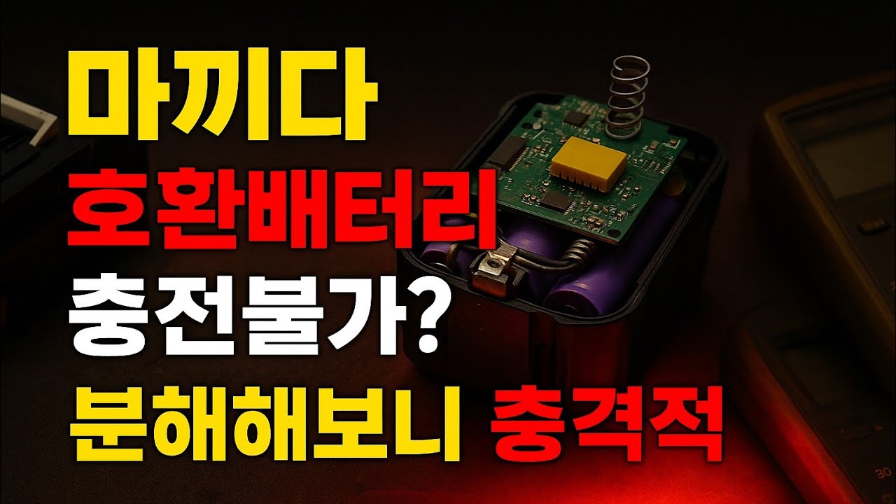 마끼다 호환 배터리 완충불가, 원인은 바로 이것!