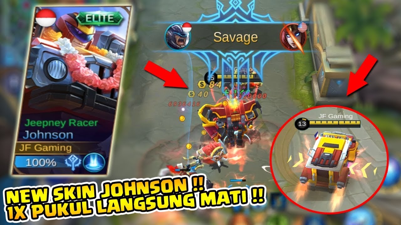 MANTAP MAK !! NYOBAIN SKIN BARU JOHNSON 