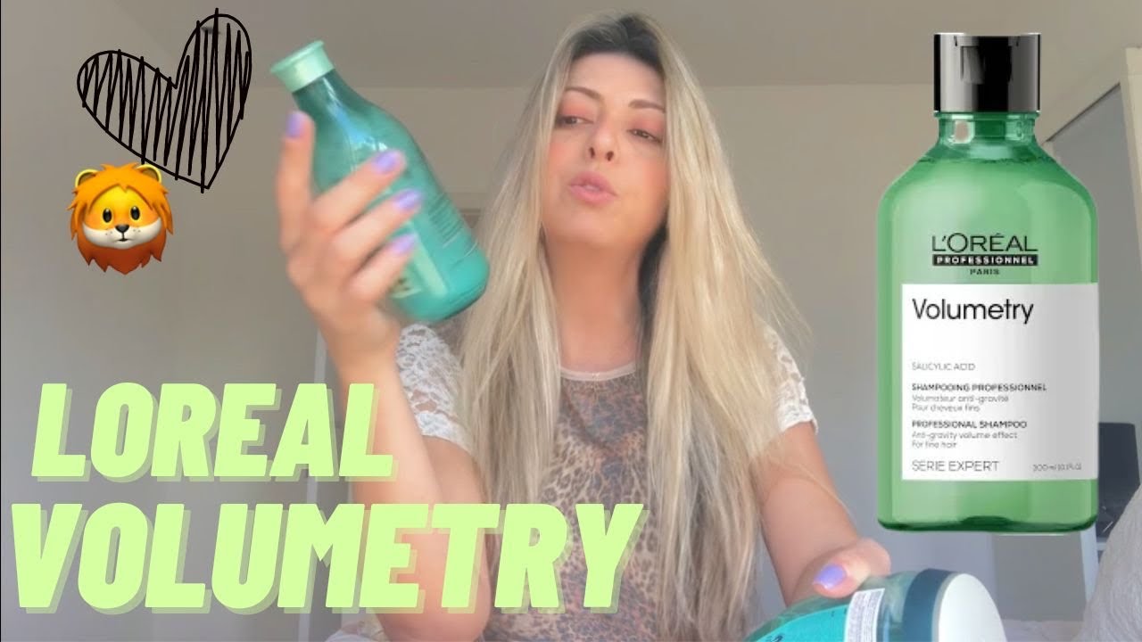 Resenha LOREAL VOLUMETRY💚 Testando shampoo no cabelo fino, loiro e raiz oleosa sem fonte de calor