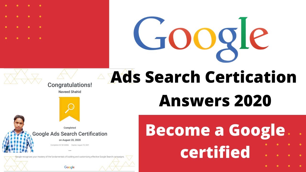 Google ads search certification questions and answers  2020| Get Certificate by Google Skillshop