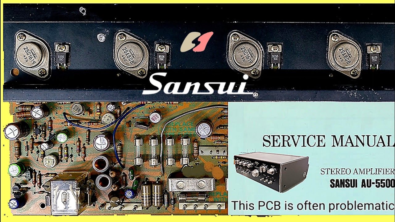 Sansui AU-5500 show schematic diagram service manual