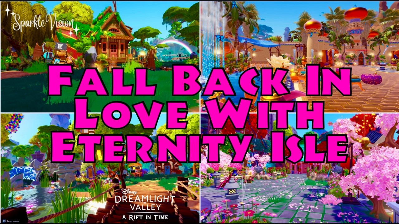Полный тур по Острову Вечности | Мулан, Аладдин и другие мультфильмы Disney Dreamlight Valley