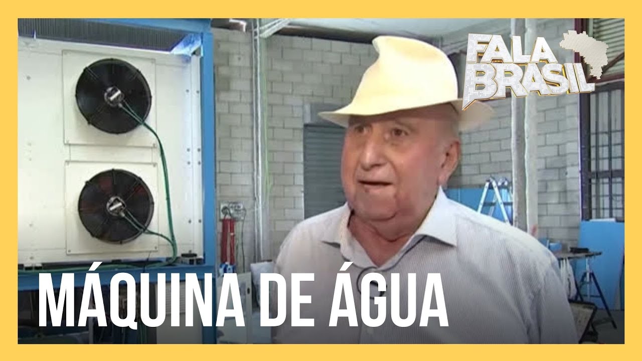 Idoso constrói máquina capaz de criar água a partir do ar