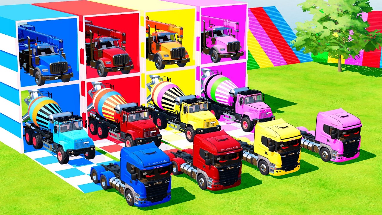 TRANSPORTING CRANE, MIXER TRUCK by MAN TRANSPORTER! Farming Simulator 22 #14