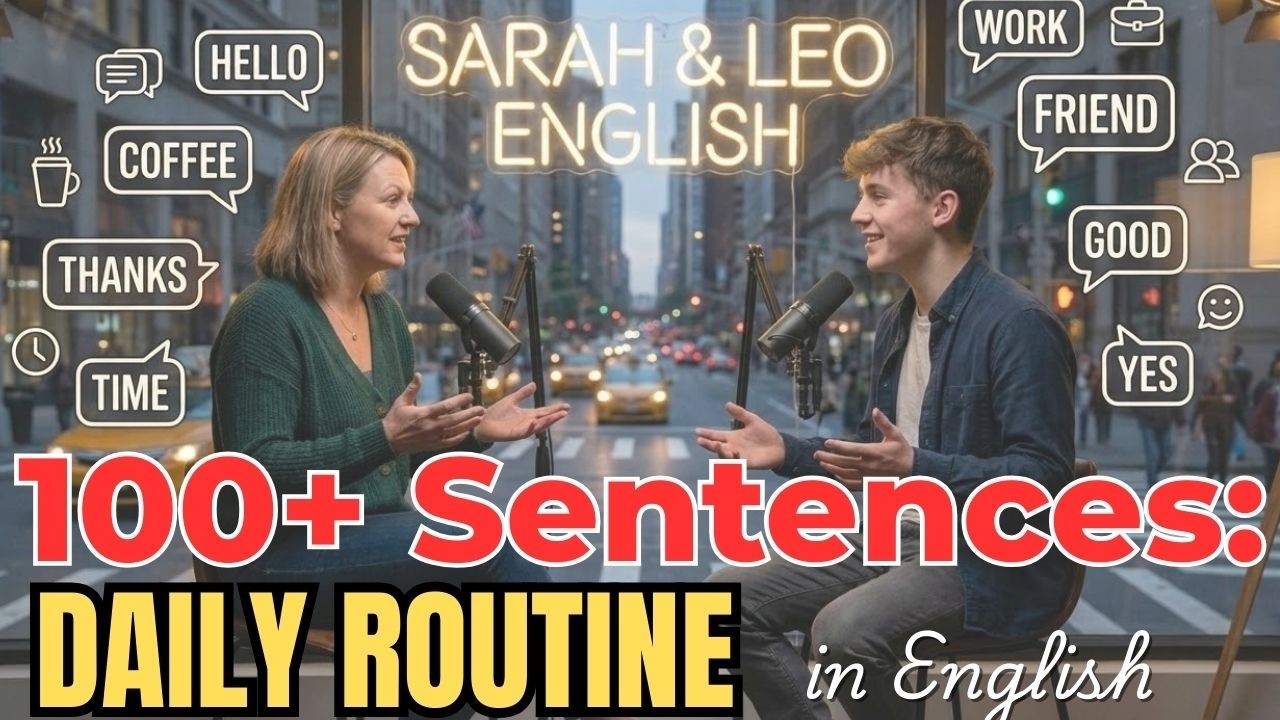 Learn 100+ Daily Routine Phrases in English | English Conversation Practice for Beginners