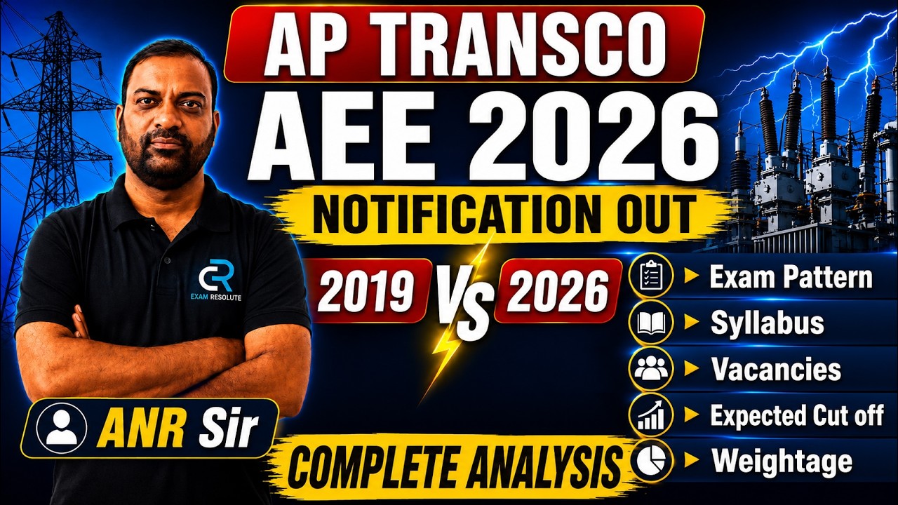AP TRANSCO AEE 2026 Notification Explained | 2026 vs 2019 Syllabus | Exam Pattern | Expected Cut Off