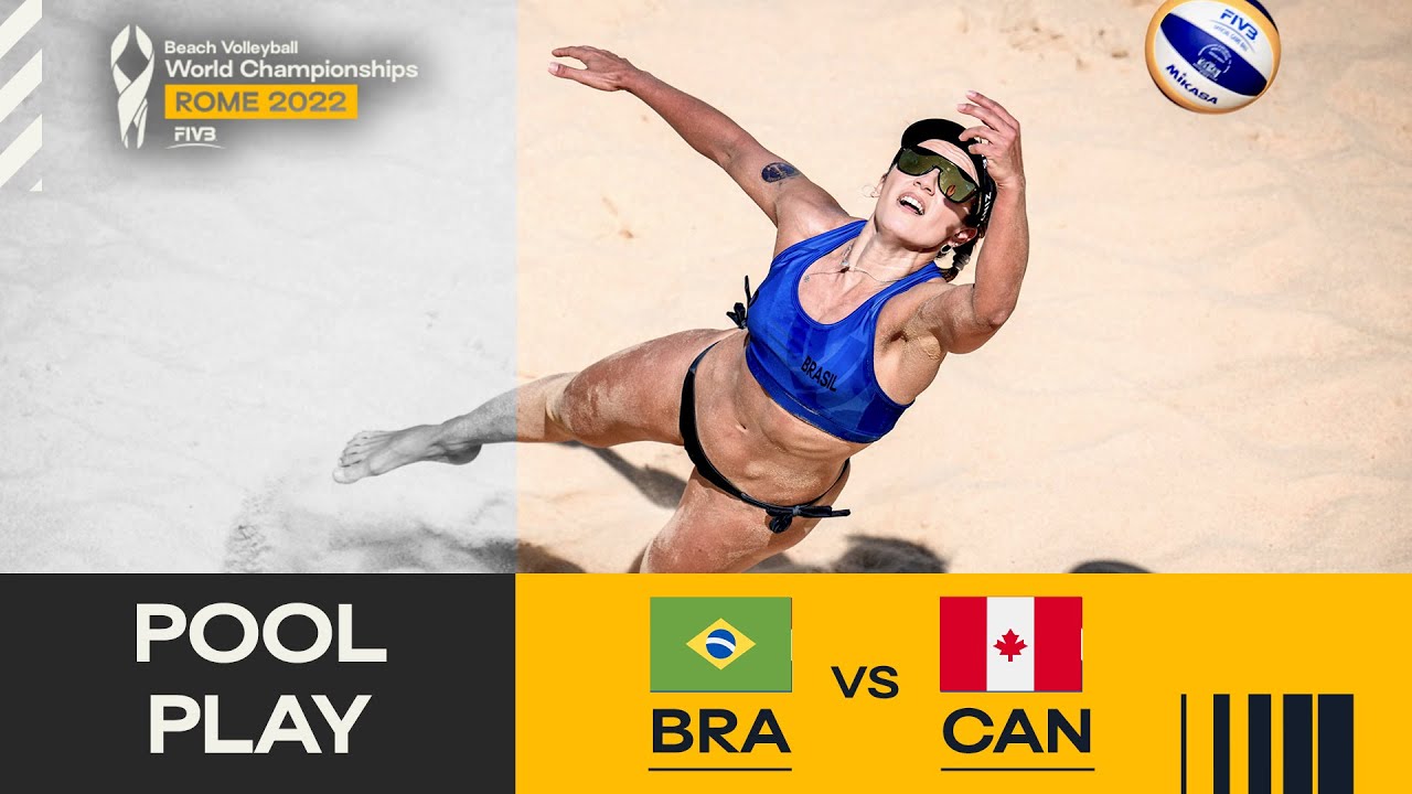 Barbara/Carol 🇧🇷 vs. Megan/Nicole 🇨🇦 - Pool Play Highlights Rome 2022 #BeachWorldChamps