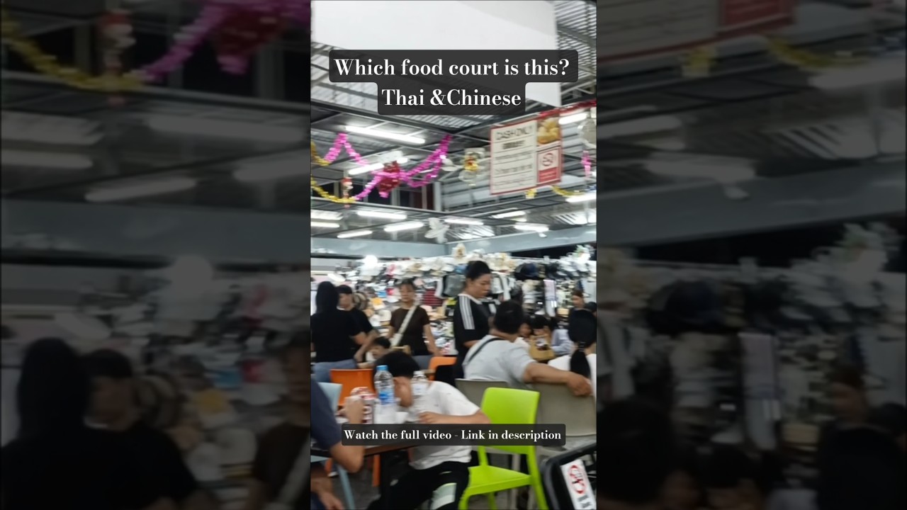 Which Food Court Is This in Pratunam?🤔 Thai & Chinese Food #YouTubeShorts #PratunamMarket #Bangkok