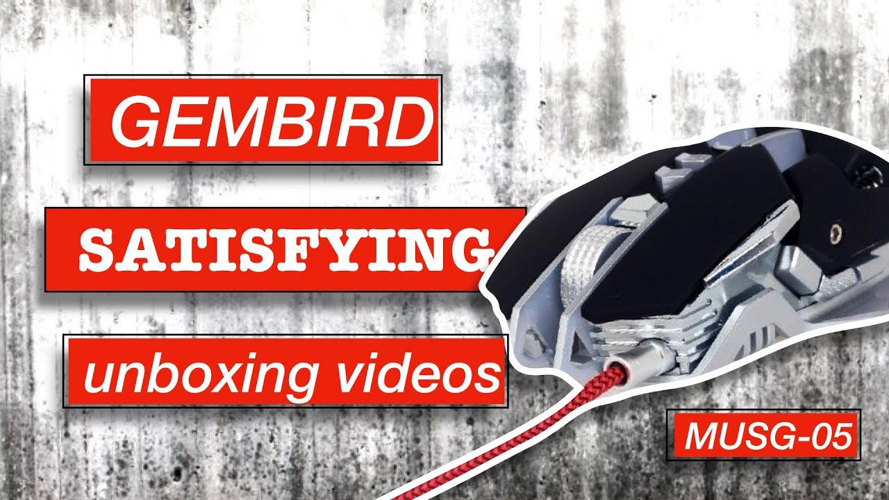 Satisfying unboxing - GMB GAMING - MUSG-05 GAMING MOUSE