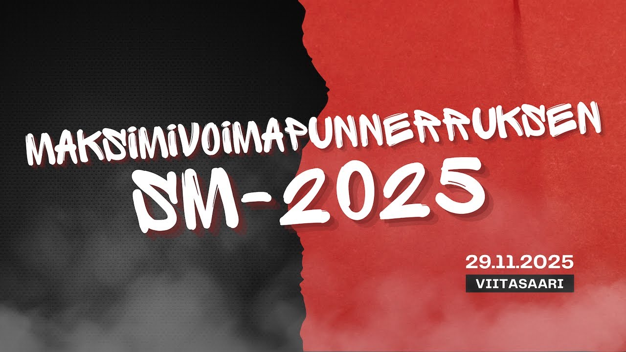 Maksimivoimapunnerruksen SM-2025