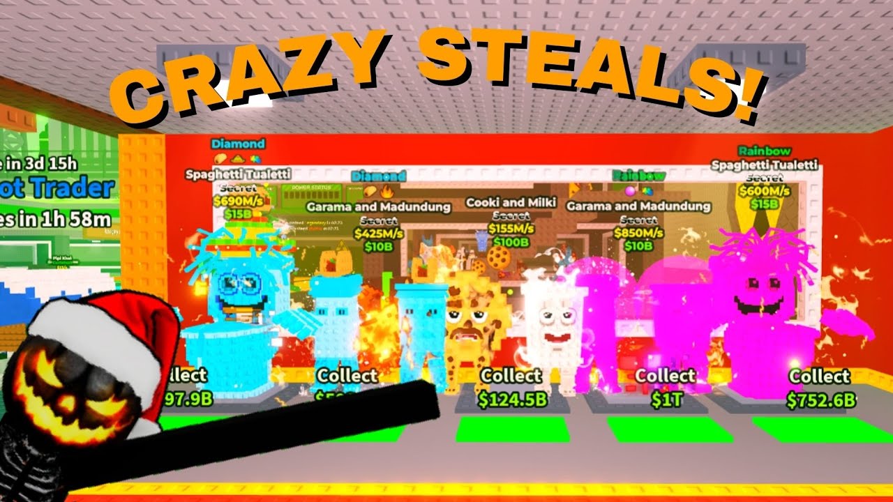 КРАДИТЕ САМЫЕ РЕДКИЕ ПРЕДМЕТЫ В ИГРЕ ВО ВТОРНИК ТАКО! Украдите Brainrot в ROBLOX!
