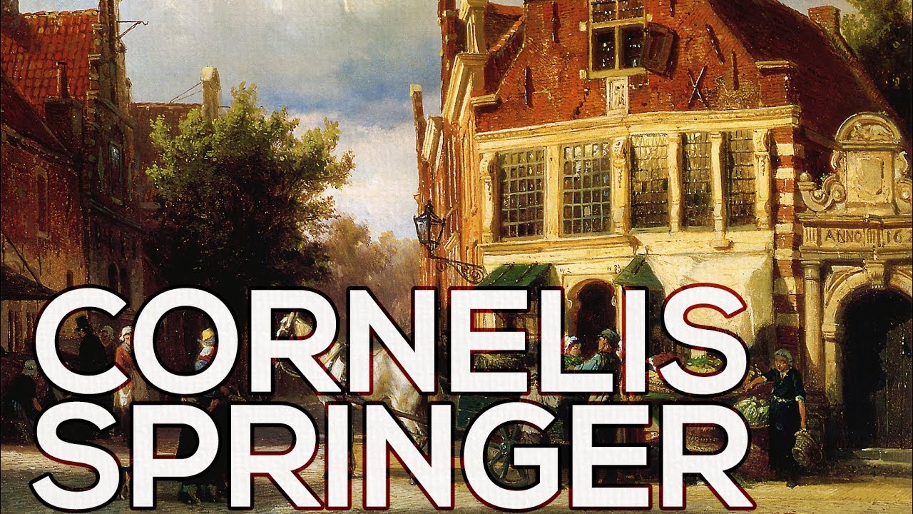 Cornelis Springer: A collection of 95 paintings (HD)