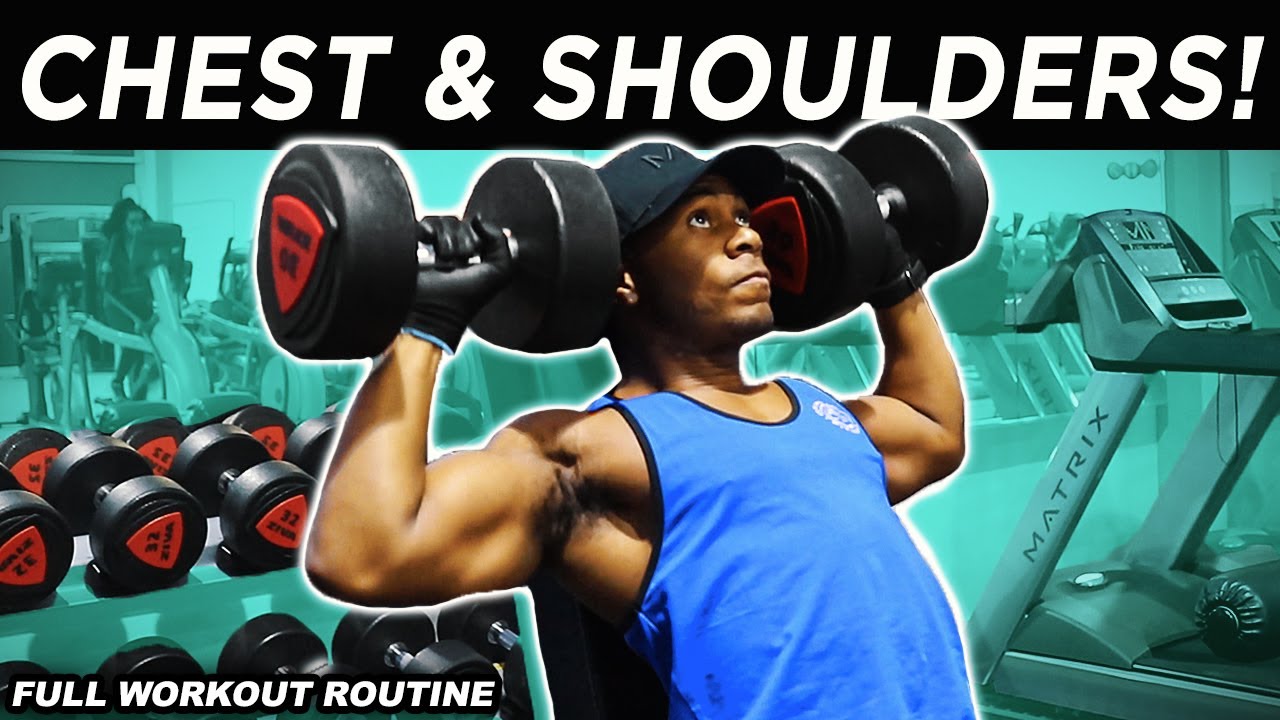 Chest & Shoulder Workout Routine (training at the gym group)