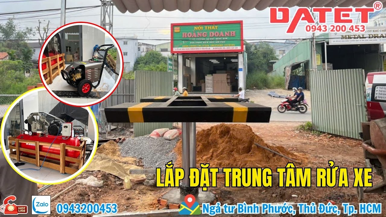 Trạm Dịch Vụ Rửa Xe Ô Tô Tiêu Chuẩn Gara Tại Tân Uyên, Bình Dương - Set Up Trung Tâm Rửa Xe Trọn Gói