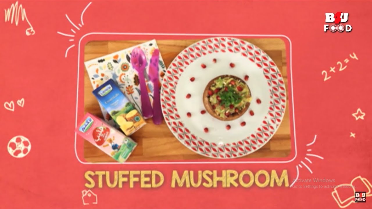 Stuffed Mushroom Recipe Made by Kid | B4U Food