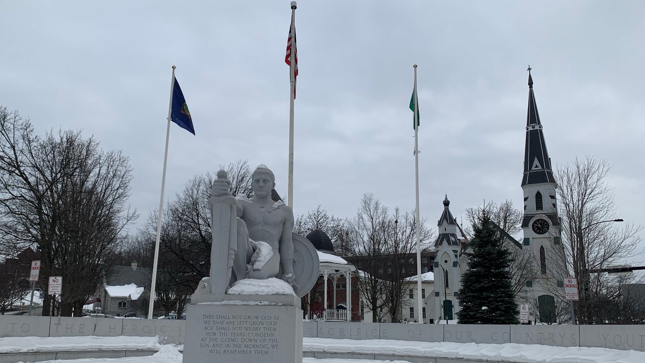 WALK AROUND | MAIN STREET IN BARRE CITY, VERMONT FEBRUARY 15, 2021
