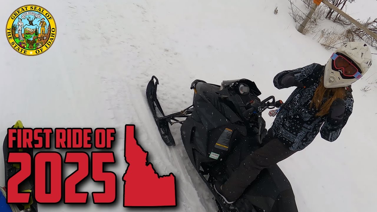 FIRST SNOWMOBILE RIDE OF 2025 | South East Idaho