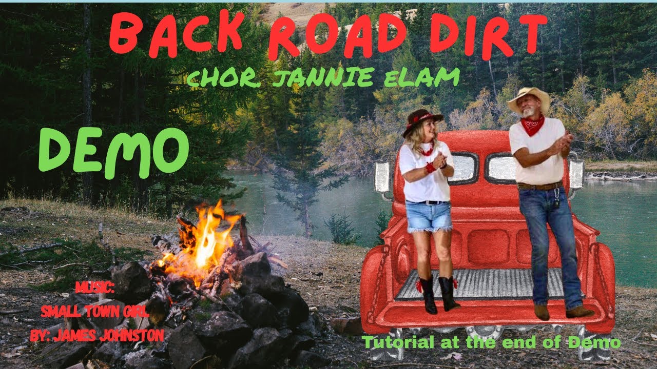 Back Road Dirt - Line Dance Demo & Tutorial Choreographed by Jannie Elam