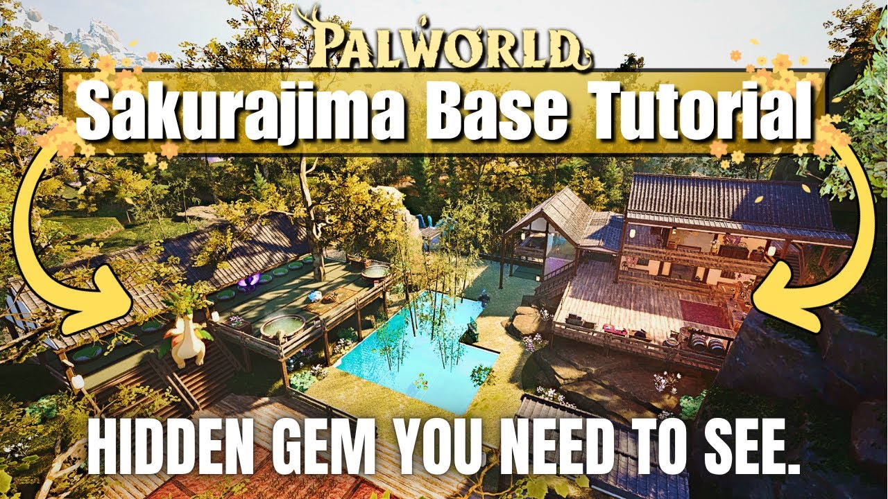 Palworld: Japanese Minka Garden | Moonshrine Cemetery Base Tutorial!