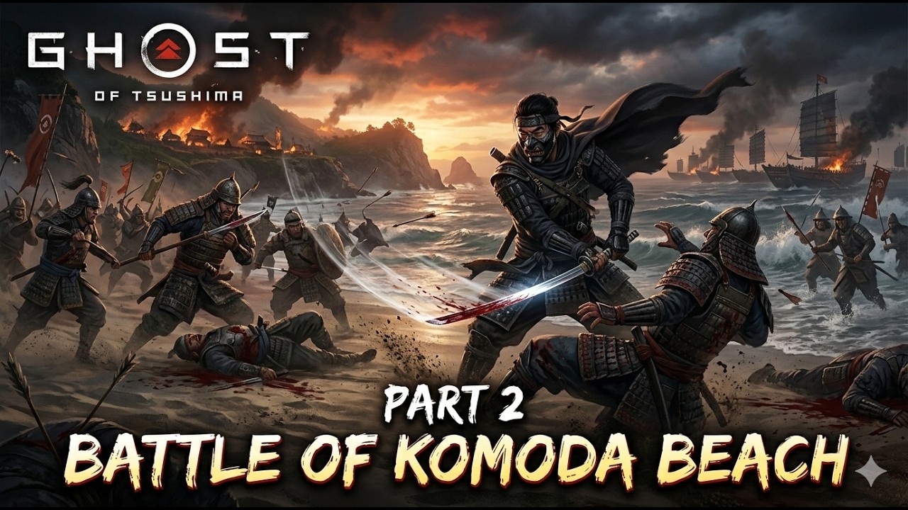 Battle of Komoda Beach | Ghost of Tsushima #2 #ghostoftsushima #games #gaming #gamer #gameplay #ps5