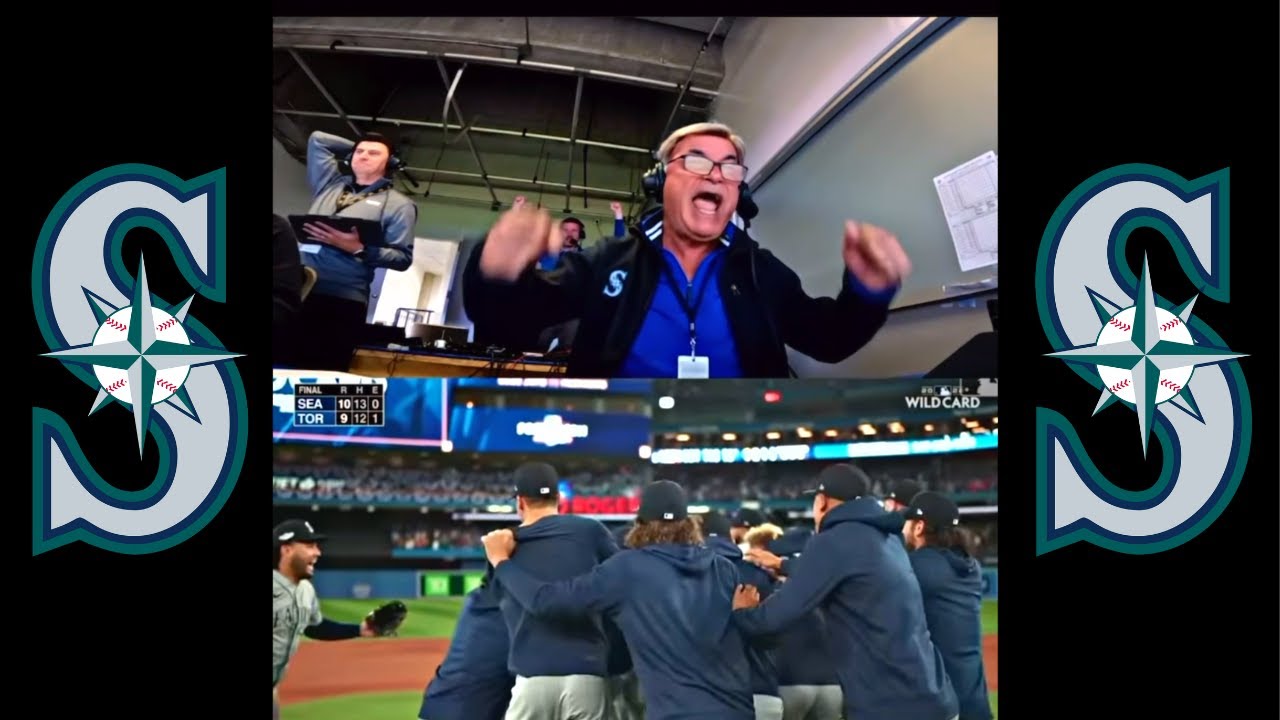 LIVE REACTION of Rick Rizzs calling Mariners Wild Card Series Win