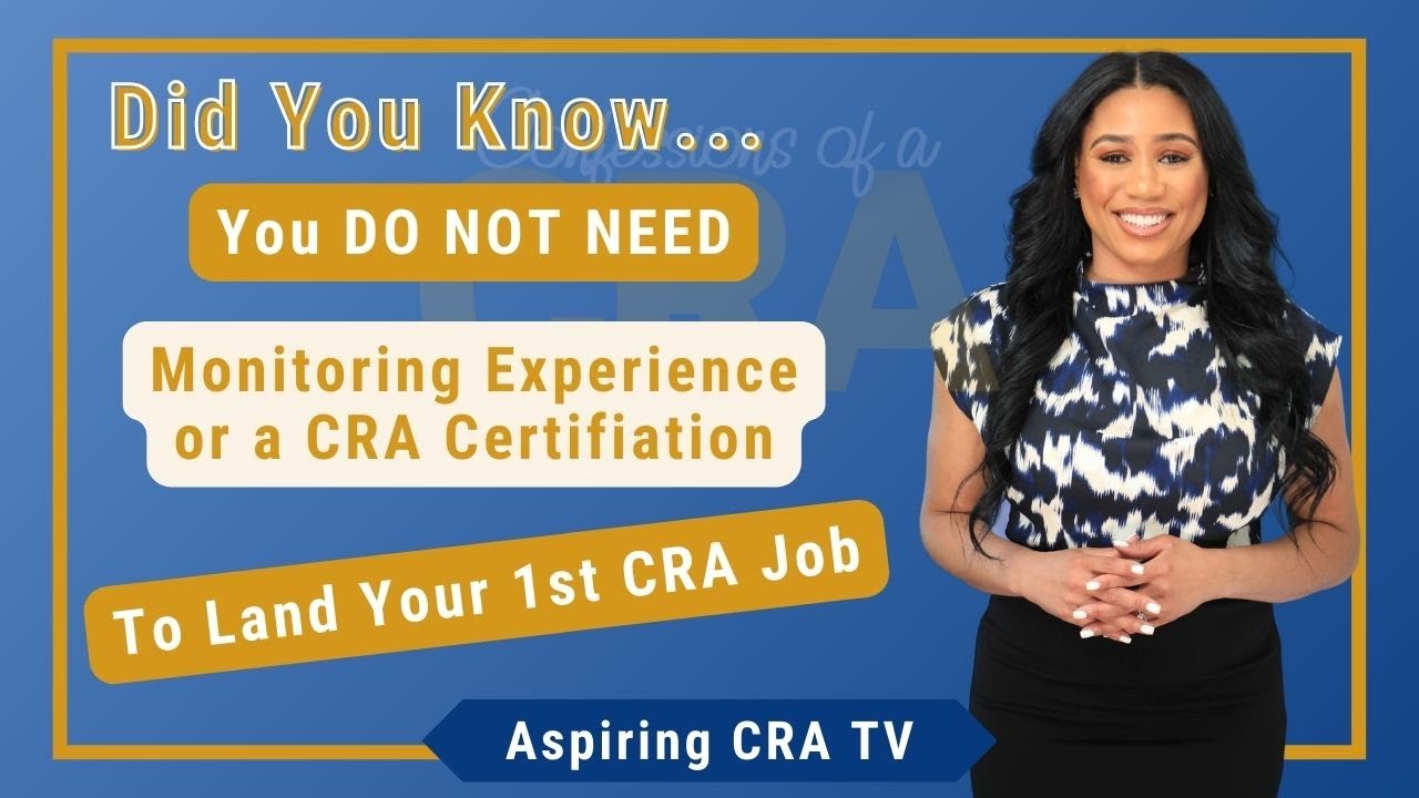 How To Get An Entry Level Clinical Research Associate (CRA) Job | Confessions of a CRA Podcast