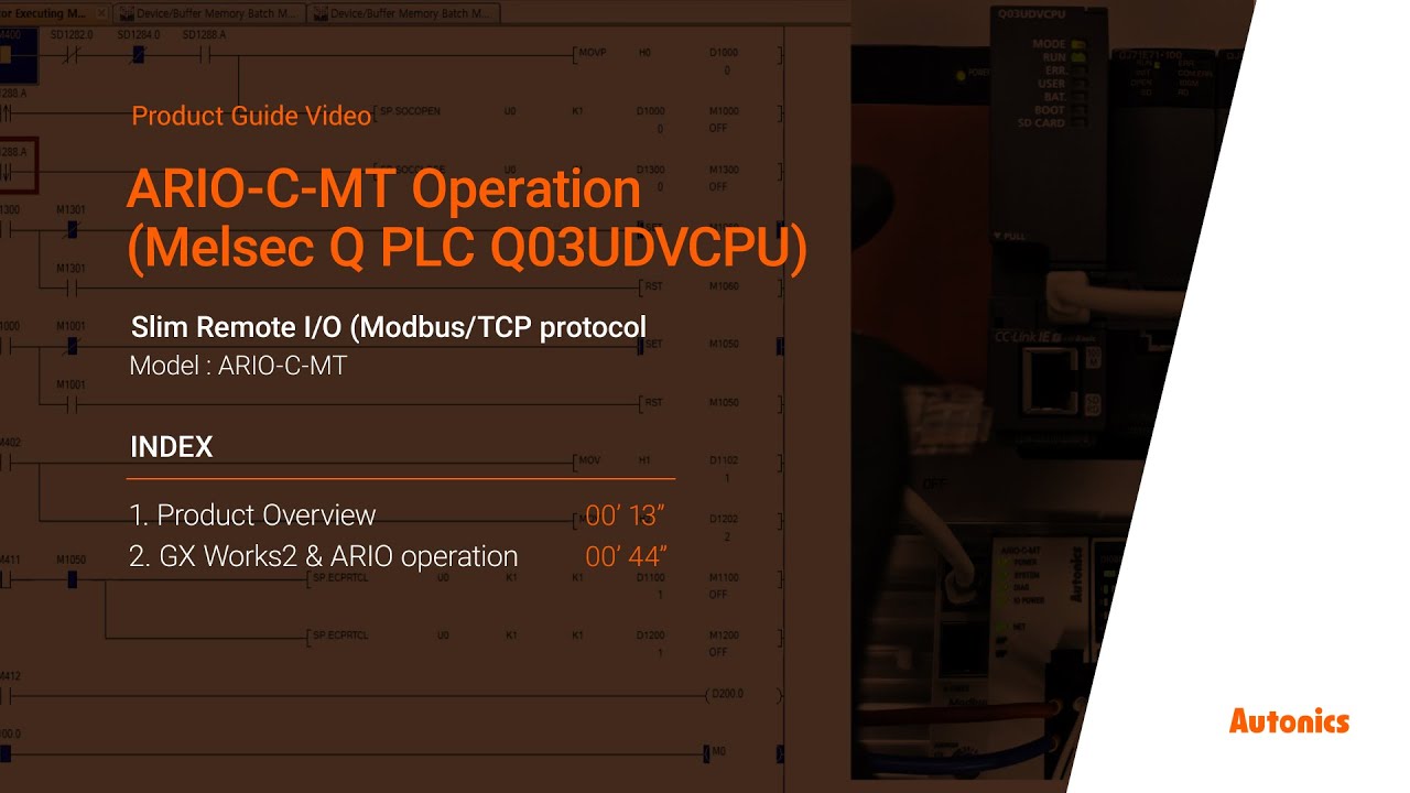 Autonics Tutorial : ARIO-C-MT Operation(Melsec Q PLC Q03UDVCPU)
