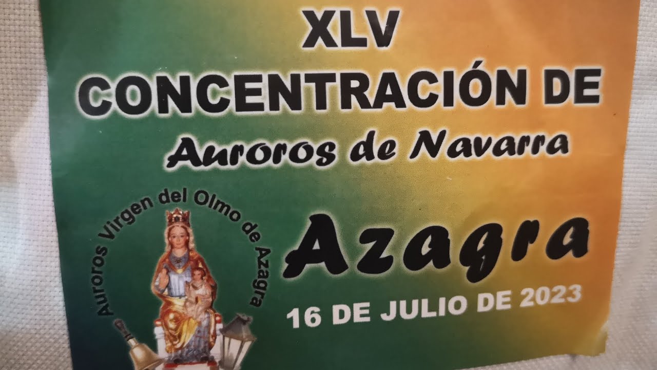 Salve Aurora María. J.Madurga. XLV Concentración de Auroros de Navarra en Azagra. 16.7.2023