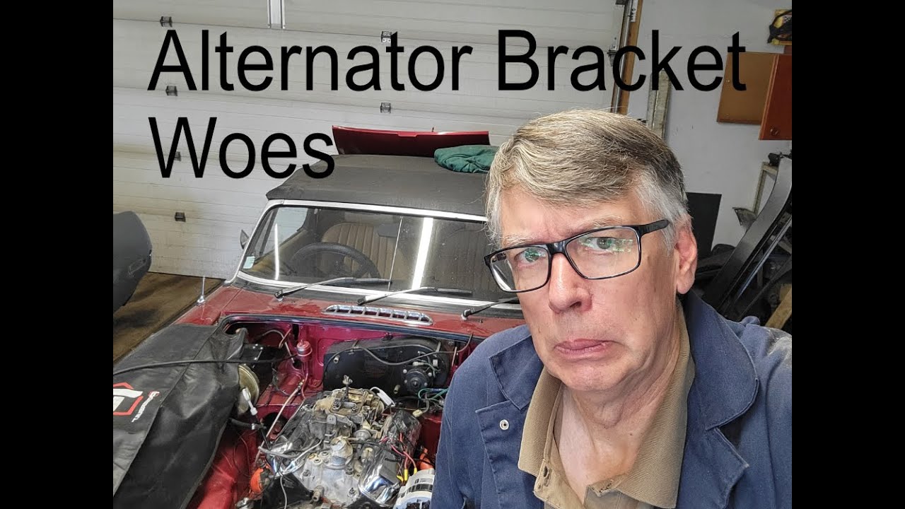 MGB V6 Camaro Engine Swap. Alternator bracket fitting