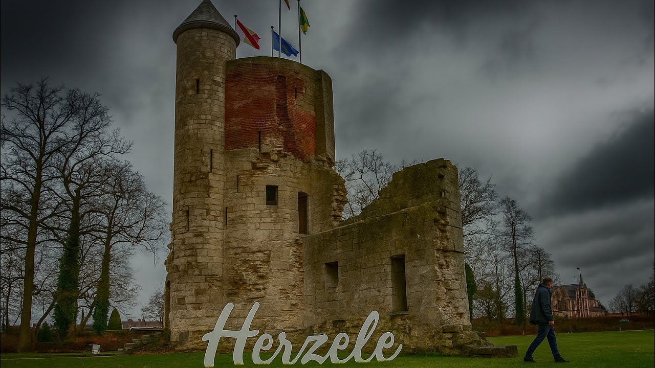 Herzele || Zijn unieke middeleeuwse burchtru&iuml;ne is de vergeten SCHAT van Vlaanderen 