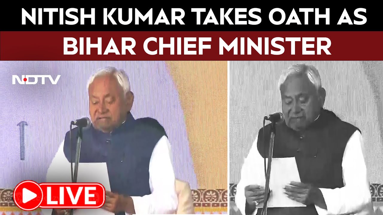 Bihar Oath Ceremony | Nitish Kumar LIVE | Nitish Kumar Oath Ceremony | Bihar CM Oath Ceremony