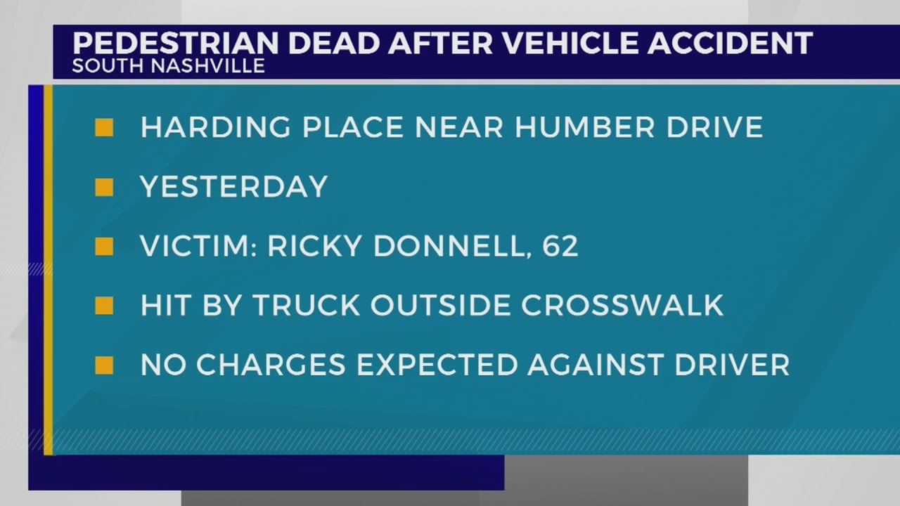 No charges expected after deadly pedestrian crash on Harding Place