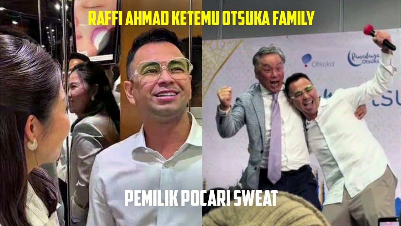Раффи Ахмад встречается с семьей Оцука, владельцами Pocari Swheat.