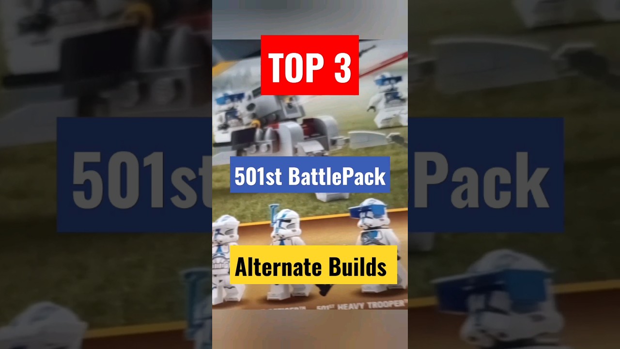 TOP 3 501ST BATTLEPACK ALTERNATE BUILDS (BOX EDITION) #501stbattlepack #legostarwars #lego75345