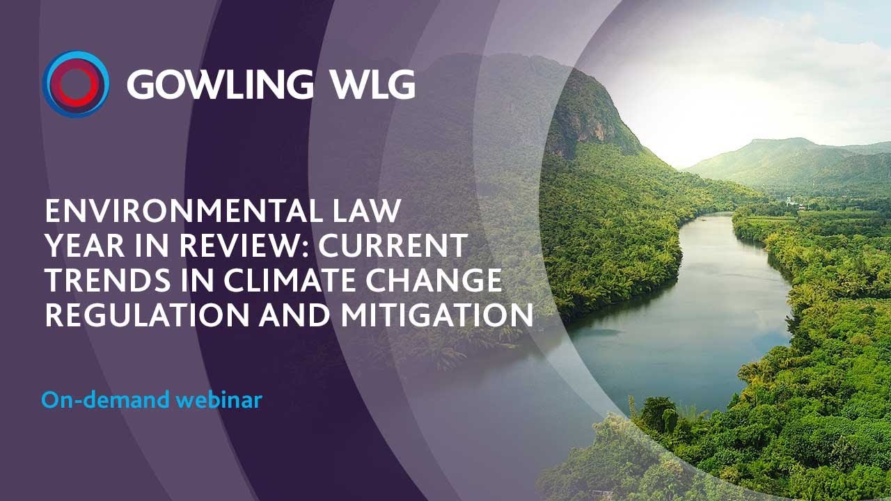 Environmental Law Year in Review 2020: Current trends in climate change regulation and mitigation